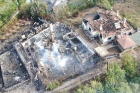 Kovboy kasabası küle döndü