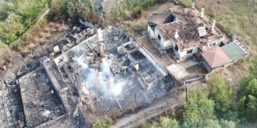 Kovboy kasabası küle döndü