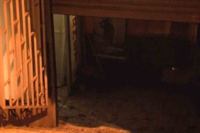 Küçükçekmece’de bir iş yerine ses bombası atıldı