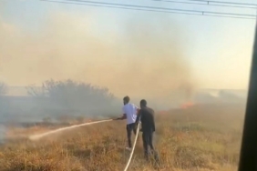 Lüleburgaz’da çıkan anız yangını söndürüldü