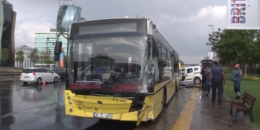 Maltepe’de İETT otobüsünün karıştığı zincirleme kaza: 4 yaralı