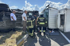 Muratlı Çevreyolu’nda iki araç çarpıştı: 2 yaralı