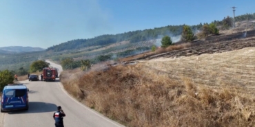 Ormanlık alanda korkutan yangın