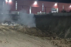 OSB’de bırakılan kimyasal madde yangına neden oldu