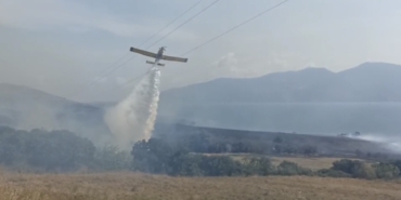Paşalimanı Adası’nda yangın...Karadan ve havadan müdahale sürüyor
