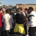 Protesto için toplanan Fenerbahçe taraftarının stada yürümesine polis engeli