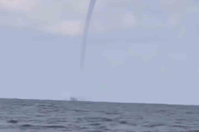 Riva’da çıkan hortum korkuttu