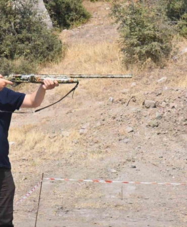 Sındırgı’da tek kurşun atış yarışması gerçekleşti