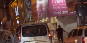 Sürücüler arası kavga kamerada