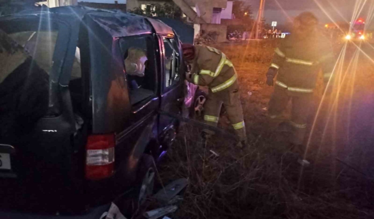 Susurluk’ta trafik kazasında 1 kişi yaralandı