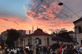 Taksim’de kartpostallık gün batımı manzarası hayran bıraktı