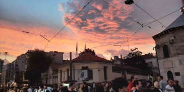 Taksim’de kartpostallık gün batımı manzarası hayran bıraktı