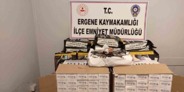 Tekirdağ’da bandrolsüz tütün ve makaron ele geçirildi