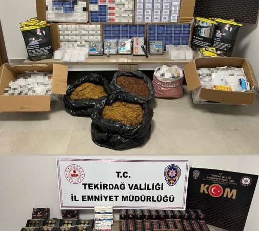 Tekirdağ’da kaçak ürün operasyonu