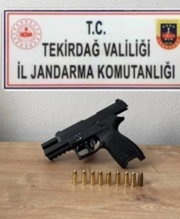 Tekirdağ’da ruhsatsız silah operasyonu
