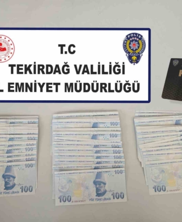 Tekirdağ’da sahte para operasyonu: 23 bin TL sahte para ele geçirildi
