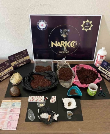 Tekirdağ’da uyuşturucu operasyonu