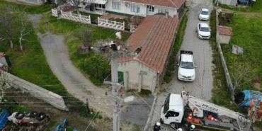 Termal kameralı dronlar aracılığıyla leylek yuvalarında bakım başlatıldı