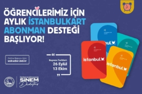 Üsküdar Belediyesi’nden öğrencilere İstanbulkart abonman desteği