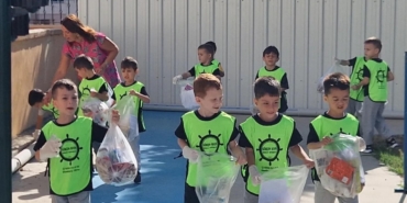 Uzunköprü’de minik öğrenciler çevre temizliği yaptı