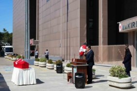 Vefat eden hakim Erdoğan Ayata için Bakırköy Adliyesi’nde tören düzenlendi