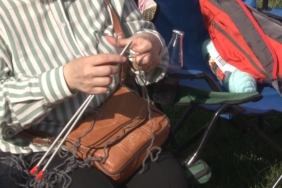 Yedikule Hisarı’nda yüzlerce kişinin katılımıyla örgü festivali