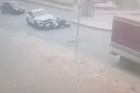 Yol tartışması yaşadığı motosikletlileri ezerek yoluna devam etti, o anlar kamerada