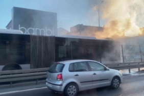 Avcılar’da metrobüste yangın paniği