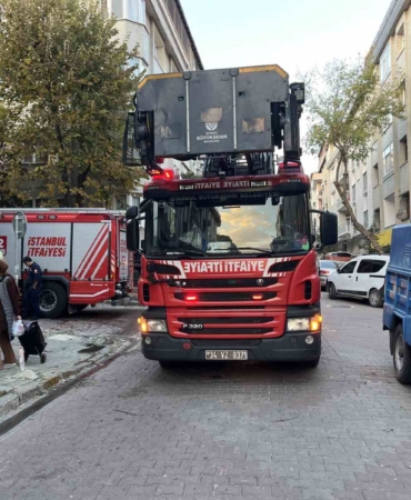 Avcılar’da yangın çıkan dairede mahsur kalan tavşanı itfaiye kurtardı