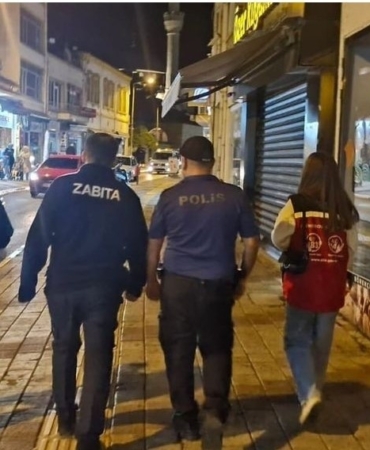 Babaeski’de sokakta çalışan, çalıştırılan ve dilendirilen çocuklara yönelik denetim uygulaması