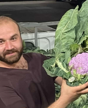 Bandırma halinde "Mor Karnabahar" şaşkınlığı