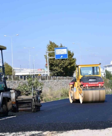 Başiskele trafiğini rahatlayacak yeni yol asfaltlanıyor