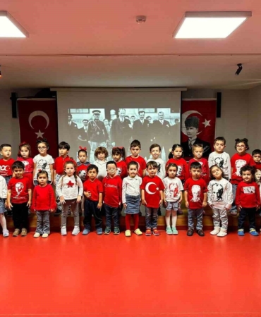 Belediye kreşlerinde Cumhuriyet Bayramı kutlaması