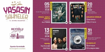 Beyoğlu Belediyesi’nden Tiyatroseverlere müjde: "Yaşasın Sahneler" başlıyor