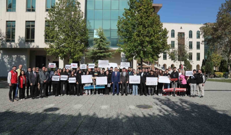 BTÜ öğrencilerinden TUSAŞ’a yapılan terör saldırısına tepki