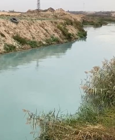 Çorlu Deresi turkuaz renge büründü