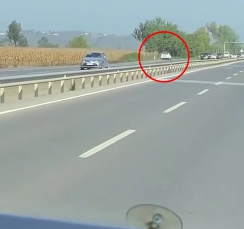 D-650’de ters yönde ilerledi, trafiği böyle tehlikeye attı