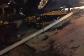 Direksiyon hakimiyetini kaybeden sürücü otomobiliyle takla attı