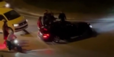 Drift atan magandalara mahalle sakinleri dur dedi