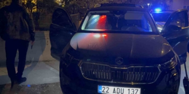 Edirne’de çakar lambalı otomobile 12 bin 800 lira ceza kesildi