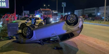 Edirne’de kontrolden çıkan otomobil takla attı: 2 yaralı