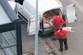 Esenyurt’ta mide bulandıran anlar kamerada