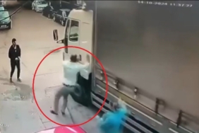 Faciadan dönülen o anlar kamerada