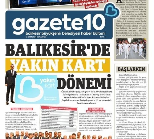 Gazete10’un ilk sayısı çıktı