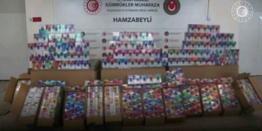 Hamzabeyli sınır kapısında 24 milyon değerinde elektronik sigara yakaladı