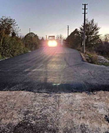 İzmit İslamköy Kurtdere yolu asfaltlandı