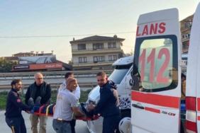 Kamyonete çarpan otomobilin sürücüsü ağır yaralandı