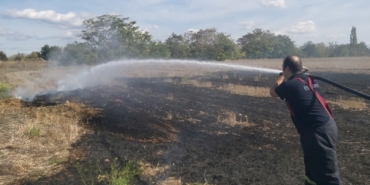 Kırklareli’de anız yangını