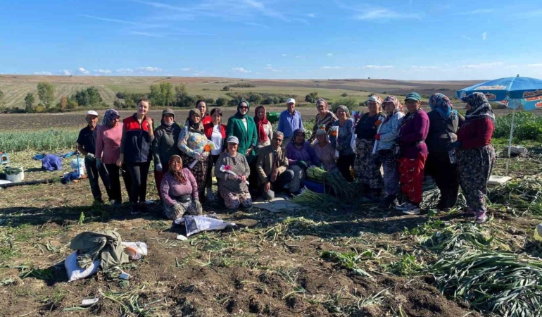 Kırklareli’nde "Dünya Kadın Çiftçiler Günü" tarlada kutlandı