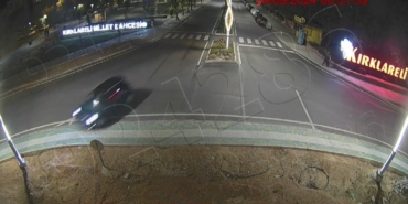 Kırklareli’nde yaşanan trafik kazaları KGYS kameralarına yansıdı